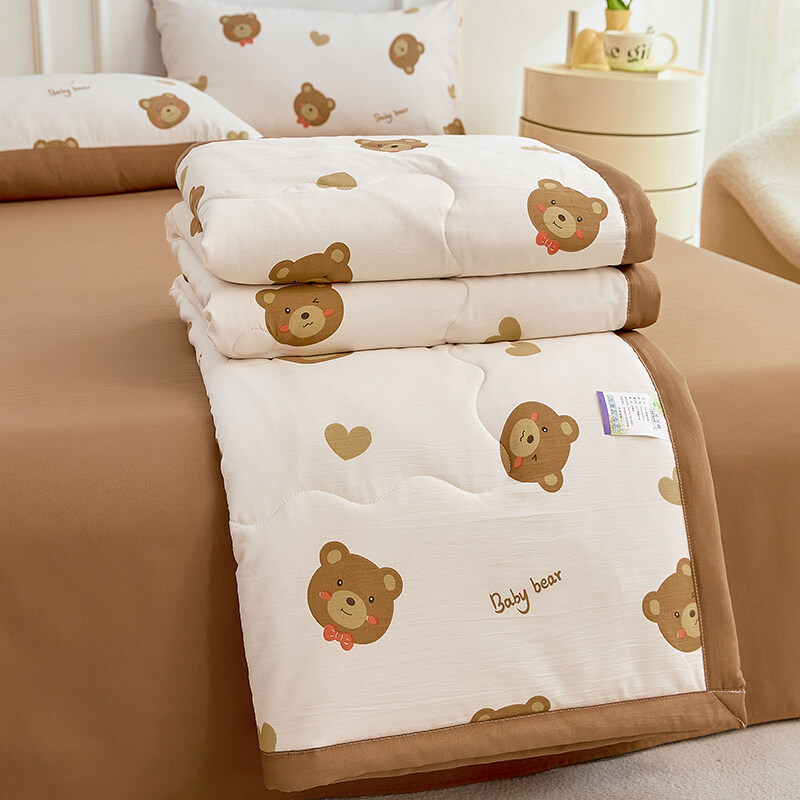 Tehase otsene 2024. aasta uus A-klassi pestud pilvepuuvillast suvine uba suvine jahe konditsioneeriga tekk lastele õpilaste voodipesu