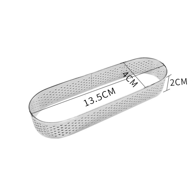 304 roostevabast terasest mousse`i rõngasvorm, ümmargune tornrõngas auguga, prantsuse ovaalne kook juustuga, isetegemise küpsetusnõud