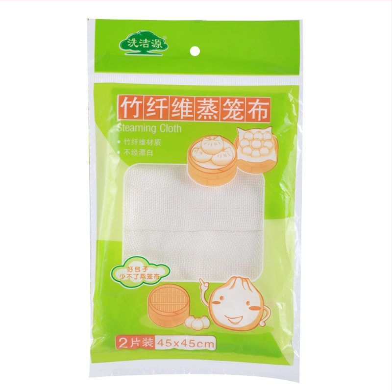 Bambusa šķiedras tvaikoņa audums, nepiedegošs mājsaimniecības kokvilnas tvaikoņa paklājiņš, kvadrātveida formas tvaicēta bulciņas oderes auduma marles auduma vairumtirdzniecības partija