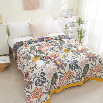 Puuvillane marlitekk Puuvillane nelja aastaaja tekk mitmekihiline liivakangast uinakutekk ühe- ja kaheinimese rätikuteki tehase hulgimüük