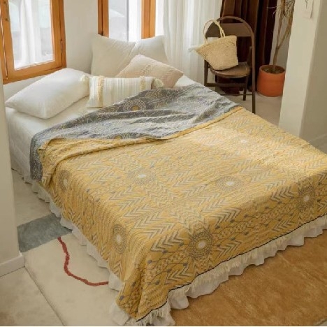 Puuvillane marlitekk Puuvillane nelja aastaaja tekk mitmekihiline liivakangast uinakutekk ühe- ja kaheinimese rätikuteki tehase hulgimüük