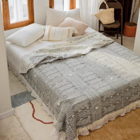 Puuvillane marlitekk Puuvillane nelja aastaaja tekk mitmekihiline liivakangast uinakutekk ühe- ja kaheinimese rätikuteki tehase hulgimüük