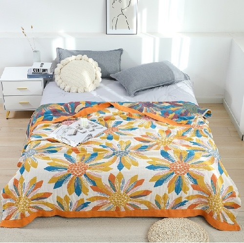 Puuvillane marlitekk Puuvillane nelja aastaaja tekk mitmekihiline liivakangast uinakutekk ühe- ja kaheinimese rätikuteki tehase hulgimüük