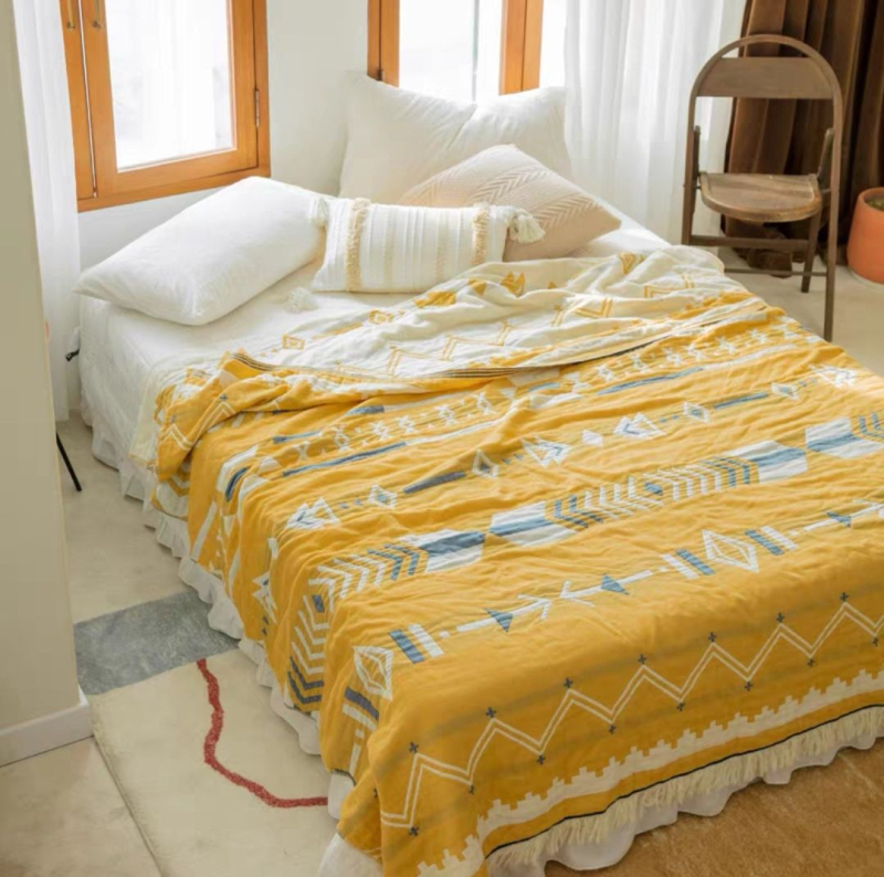 Puuvillane marlitekk Puuvillane nelja aastaaja tekk mitmekihiline liivakangast uinakutekk ühe- ja kaheinimese rätikuteki tehase hulgimüük