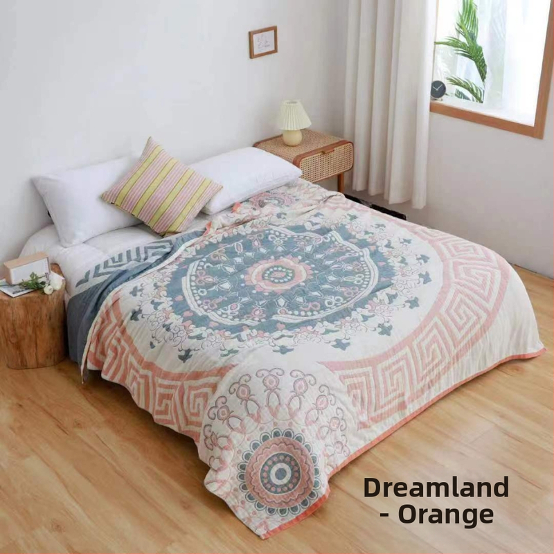 Puuvillane marlitekk Puuvillane nelja aastaaja tekk mitmekihiline liivakangast uinakutekk ühe- ja kaheinimese rätikuteki tehase hulgimüük