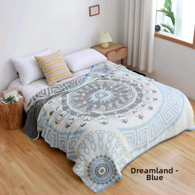 Puuvillane marlitekk Puuvillane nelja aastaaja tekk mitmekihiline liivakangast uinakutekk ühe- ja kaheinimese rätikuteki tehase hulgimüük