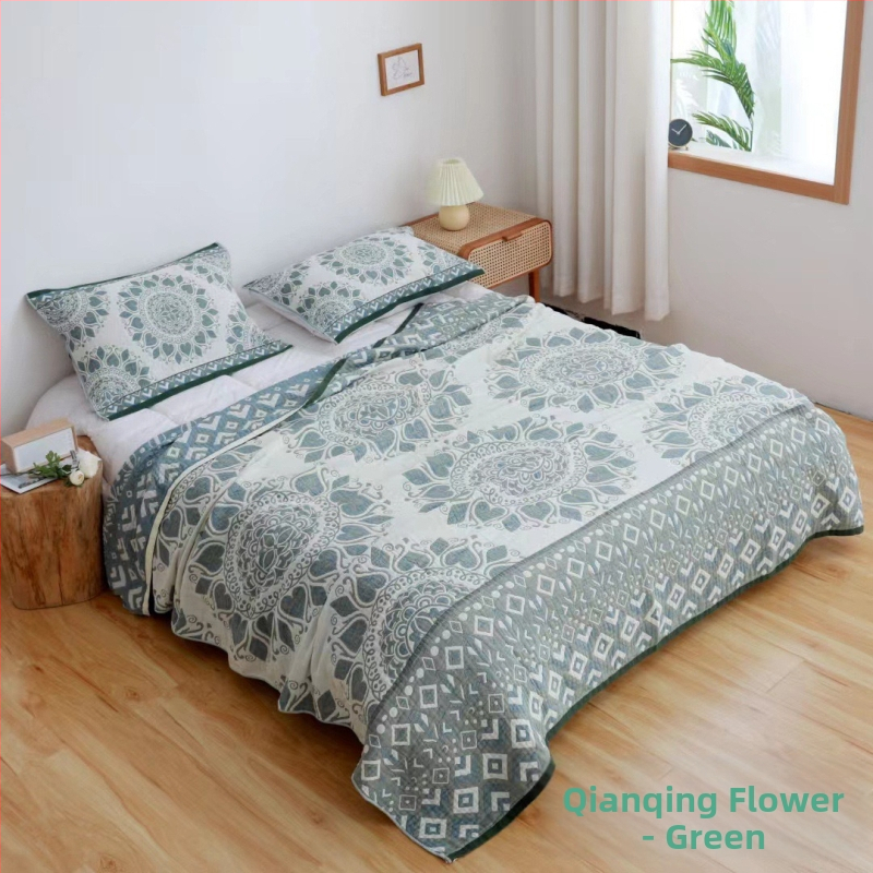 Puuvillane marlitekk Puuvillane nelja aastaaja tekk mitmekihiline liivakangast uinakutekk ühe- ja kaheinimese rätikuteki tehase hulgimüük