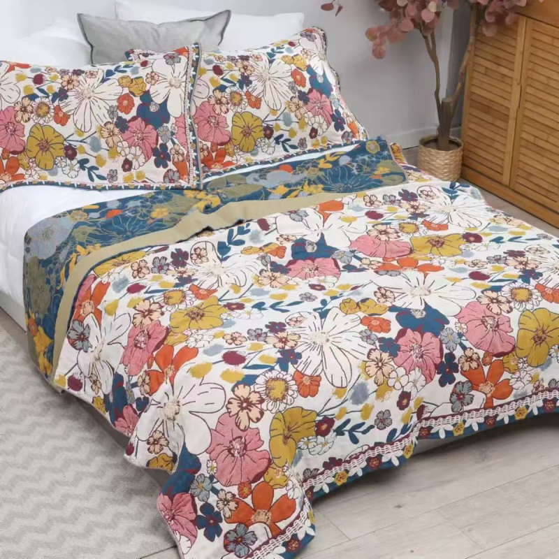 Puuvillane marlitekk Puuvillane nelja aastaaja tekk mitmekihiline liivakangast uinakutekk ühe- ja kaheinimese rätikuteki tehase hulgimüük