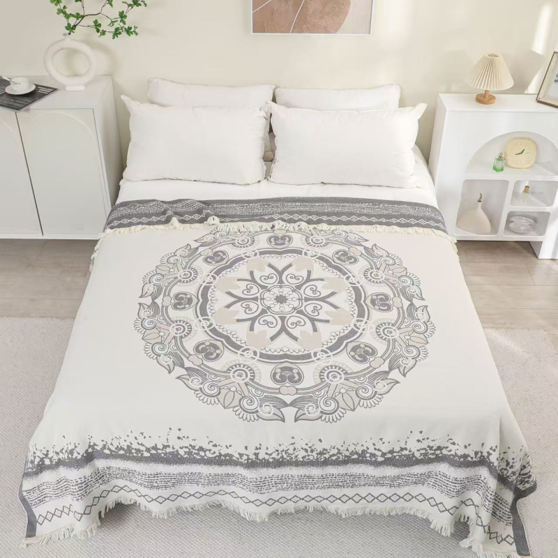 Puuvillane marlitekk Puuvillane nelja aastaaja tekk mitmekihiline liivakangast uinakutekk ühe- ja kaheinimese rätikuteki tehase hulgimüük