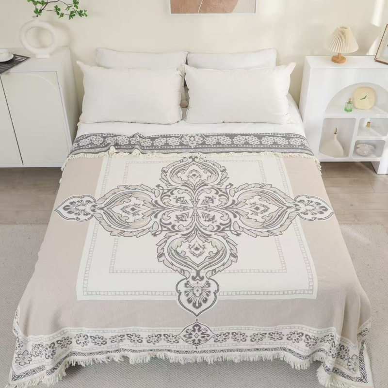 Puuvillane marlitekk Puuvillane nelja aastaaja tekk mitmekihiline liivakangast uinakutekk ühe- ja kaheinimese rätikuteki tehase hulgimüük