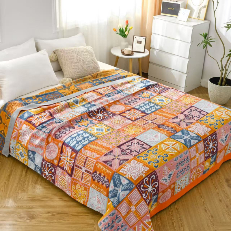 Puuvillane marlitekk Puuvillane nelja aastaaja tekk mitmekihiline liivakangast uinakutekk ühe- ja kaheinimese rätikuteki tehase hulgimüük