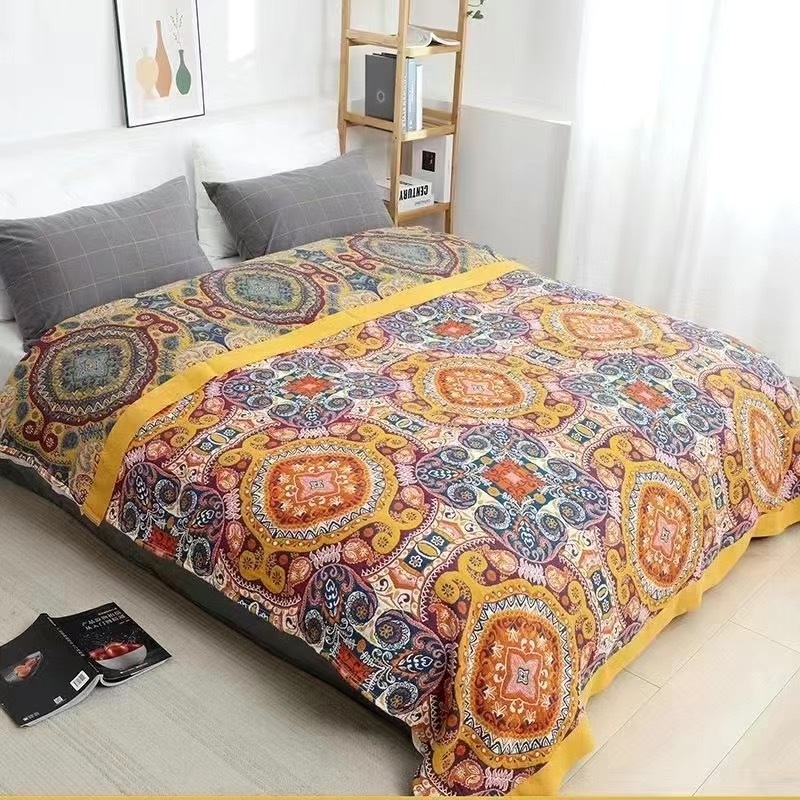 Puuvillane marlitekk Puuvillane nelja aastaaja tekk mitmekihiline liivakangast uinakutekk ühe- ja kaheinimese rätikuteki tehase hulgimüük