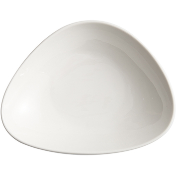 Kõrge väärtusega salatikauss Jaapani stiilis madal kauss majapidamise külmade roogade külm nuudlikauss loominguline keraamiline jäätunud kolmnurkne puuviljakauss