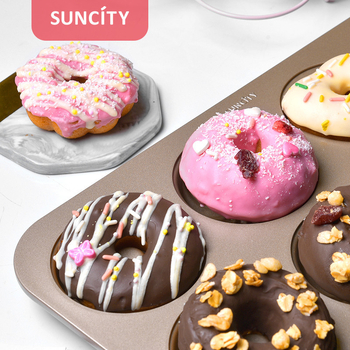 Yangcheni küpsetamine 12 sõõrikuvormi mittenakkuva süsinikterasest mitmekujuline ümmargune leivakoogivorm ahjuküpsetamiseks