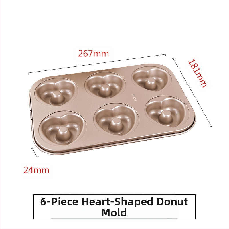 Yangcheni küpsetamine 12 sõõrikuvormi mittenakkuva süsinikterasest mitmekujuline ümmargune leivakoogivorm ahjuküpsetamiseks