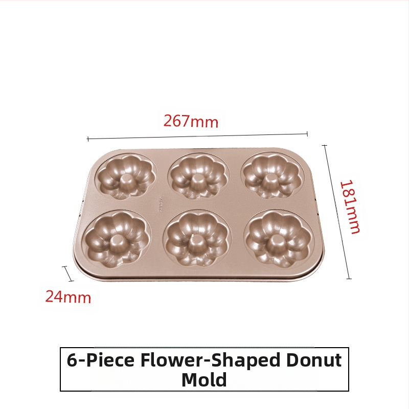 Yangcheni küpsetamine 12 sõõrikuvormi mittenakkuva süsinikterasest mitmekujuline ümmargune leivakoogivorm ahjuküpsetamiseks