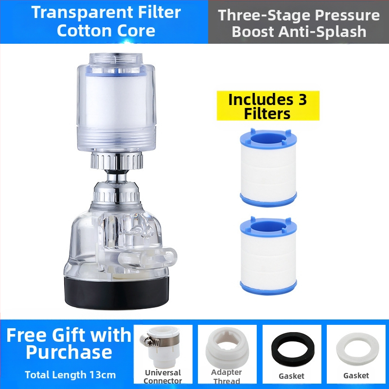 Jaucējkrāna filtra ūdens attīrītājs virtuves šļakatu galvas pagarinātājs ūdens taupīšanas universāls spiediena dušas burbuļotājs