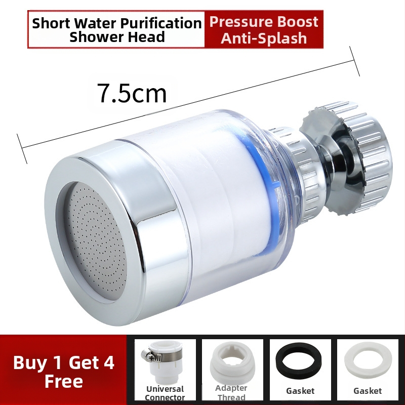 Jaucējkrāna filtra ūdens attīrītājs virtuves šļakatu galvas pagarinātājs ūdens taupīšanas universāls spiediena dušas burbuļotājs