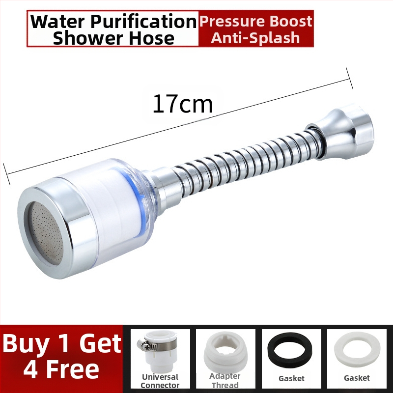 Jaucējkrāna filtra ūdens attīrītājs virtuves šļakatu galvas pagarinātājs ūdens taupīšanas universāls spiediena dušas burbuļotājs