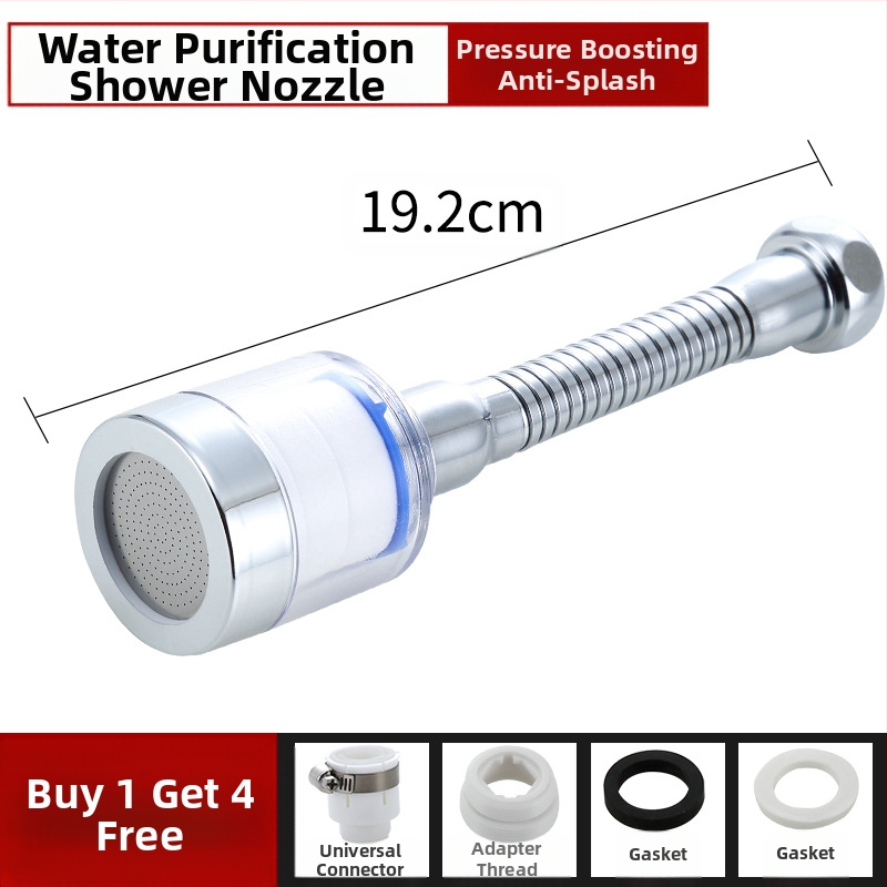 Jaucējkrāna filtra ūdens attīrītājs virtuves šļakatu galvas pagarinātājs ūdens taupīšanas universāls spiediena dušas burbuļotājs