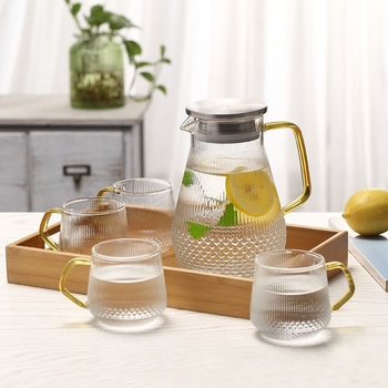 Καλοκαιρινό μεγάλο καπάκι από ανοξείδωτο ατσάλι Pinellia Ternata Pot από υψηλό βοριοπυριτικό γυαλί, βραστήρας κρύου νερού για οικιακή χρήση, διαφανής, δροσερός, λευκός βραστήρας νερού