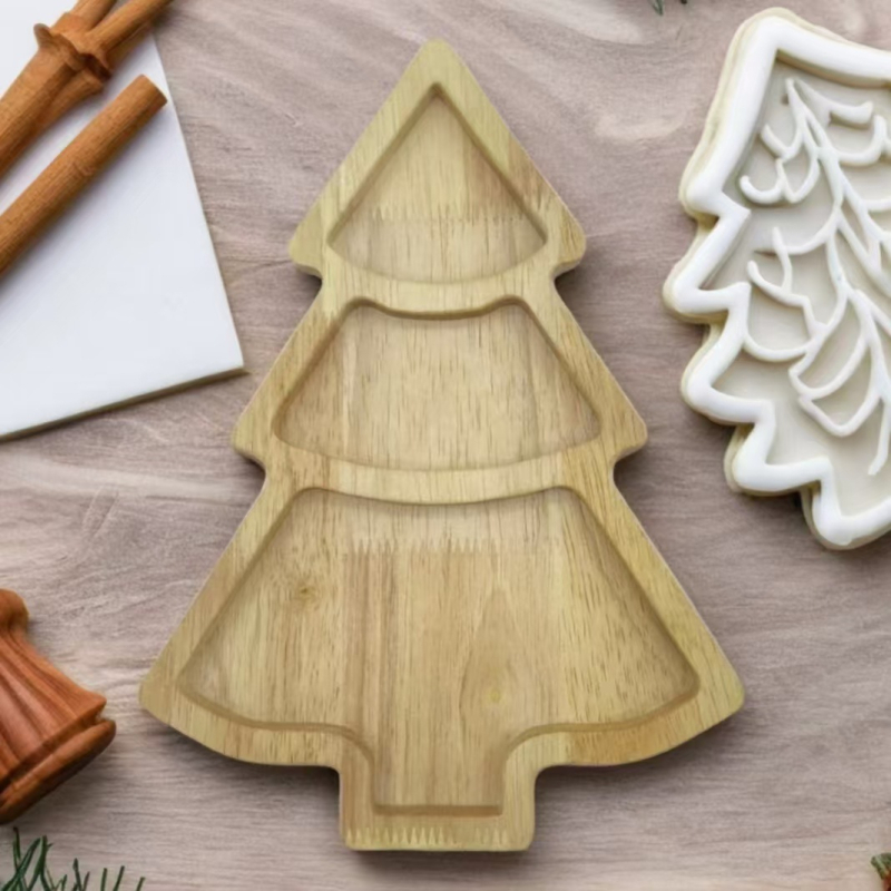 Kalėdinis padėklas su kryželiu, velykinis padėklas, briedžio kalėdinė eglutė, kalėdinė kepurė, zuikutis, dekoratyvinis padėklas iš medžio masyvo