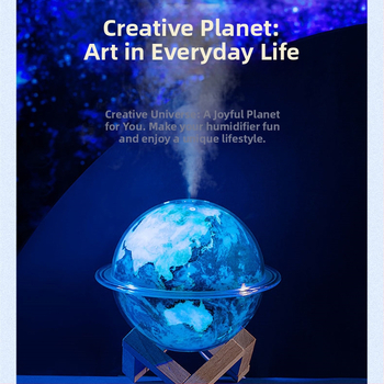 „Creative Planet“ drėkintuvas, USB darbalaukio Žemės drėkintuvas, namų miegamojo biuro vandens purškimo valytuvas