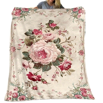 Vintažinė flanelinė antklodė studentų bendrabučio biuro miego antklodė sofos antklodė gamyklos tiesioginė didmeninė prekyba