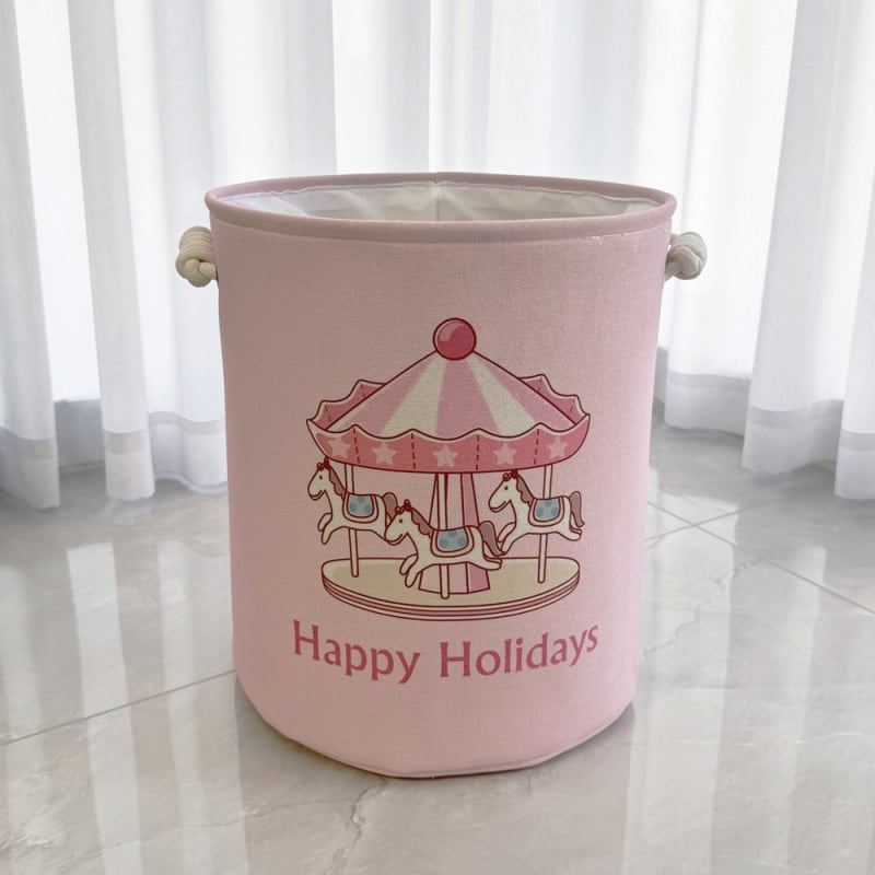 Roosa INS tuulekarussell paksendatud mänguasjade hoiukorv riidest hoiukorv määrdunud riiete ämber riiete hoiustamine ja viimistlemine