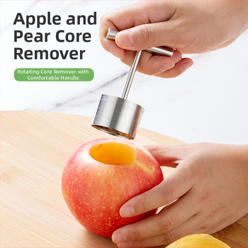 Nerūdijančio plieno vaisių šerdies šalinimo įrankis obuolių kriaušių šerdies šalinimui buitinis skylių kasimo įrankis troškintas Sidnėjaus šerdies šalinimo įrankis