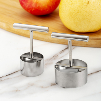 Nerūdijančio plieno vaisių šerdies šalinimo įrankis obuolių kriaušių šerdies šalinimui buitinis skylių kasimo įrankis troškintas Sidnėjaus šerdies šalinimo įrankis