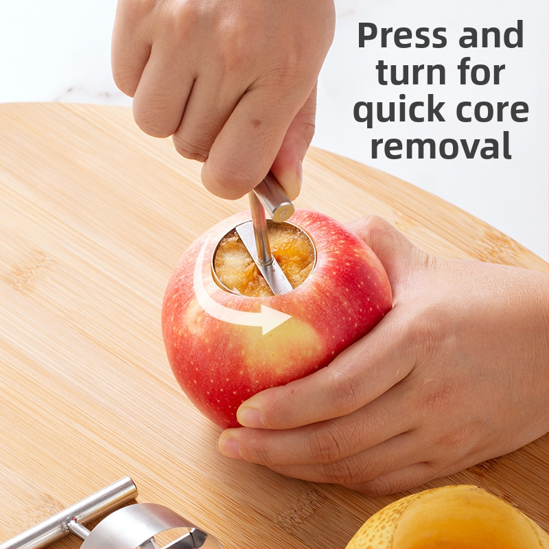 Инструмент за отстраняване на сърцевини от плодове от неръждаема стомана, инструмент за отстраняване на сърцевини от ябълки и круши, домакински инструмент за изкопаване на дупки, задушен в Сидни.