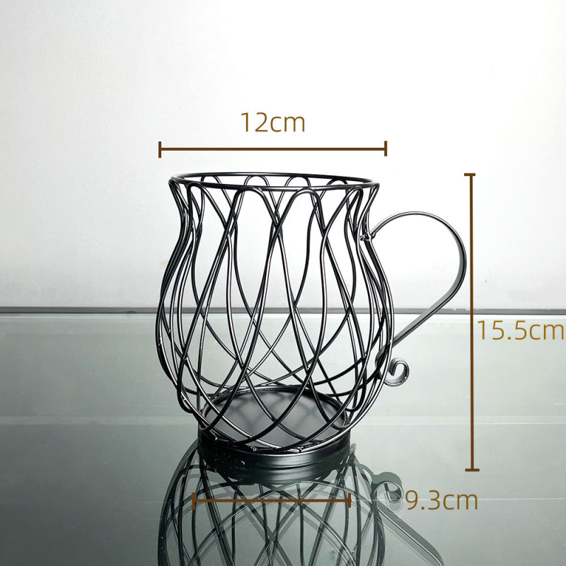 Nordic Light luksuzna geometrijska prijenosna košara za voće, dnevni boravak, kućanski tanjur za voće, košara za pohranu grickalica, kuhinjska košara za ocjeđivanje