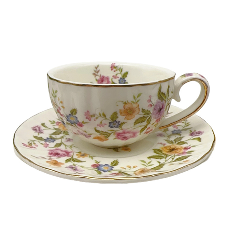 90ml peen espressotass, värviline, pärastlõunatee, 6 tassi, 6 taldrikut, Euroopa keraamiline tass ja alustass, kinkekarbis