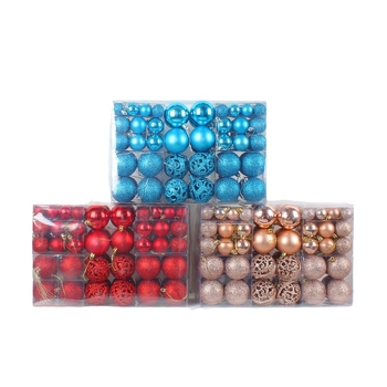 Kalėdinė dovanų dėžutė, dekoratyvinis rutulinis pakabukas, „Pasidaryk pats“ kalėdinės eglutės pakabinamas rutulinis pakabukas, vakarėlio rutulinis pakabukas, kalėdinių kamuoliukų rinkinys