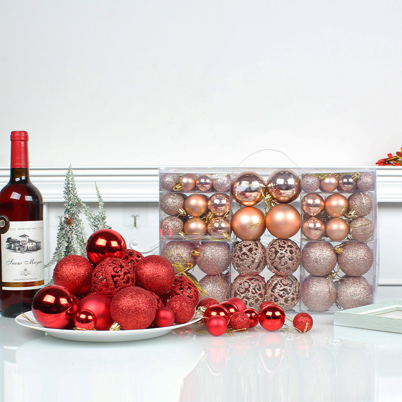 Kalėdinė dovanų dėžutė, dekoratyvinis rutulinis pakabukas, „Pasidaryk pats“ kalėdinės eglutės pakabinamas rutulinis pakabukas, vakarėlio rutulinis pakabukas, kalėdinių kamuoliukų rinkinys