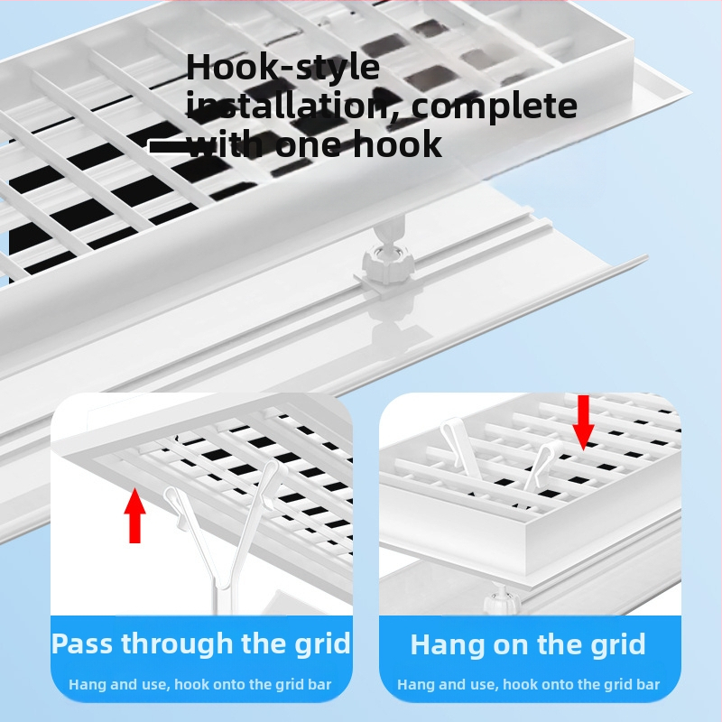 Centrálna klimatizácia, veterný štít, veterný štít, veterné potrubie, výstup studeného vzduchu, prepážka proti priamemu fúkaniu, univerzálny kryt na vedenie vetra