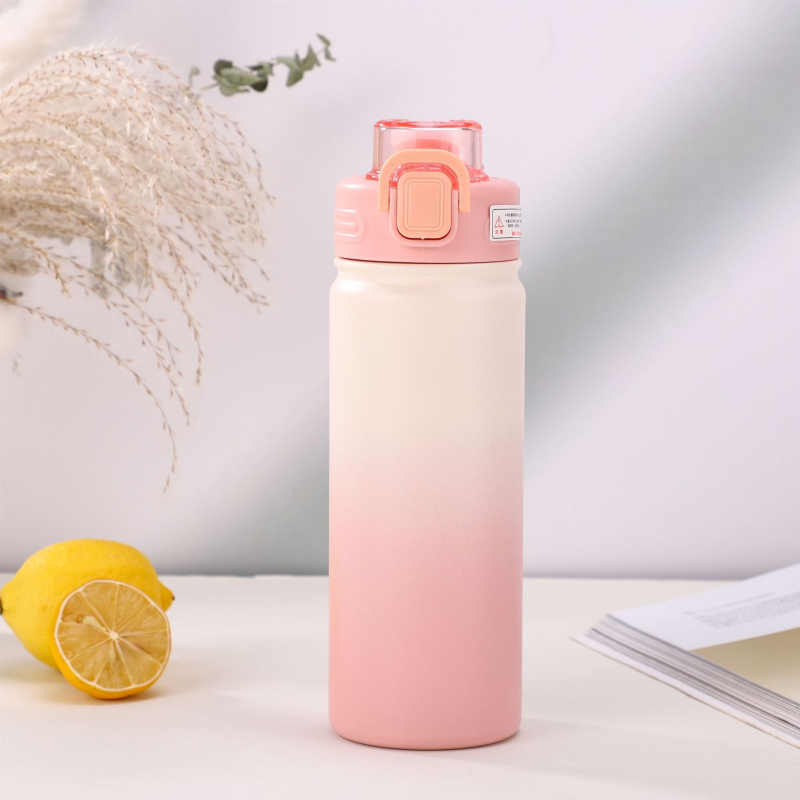 Νέο, υψηλής ποιότητας, φορητό κύπελλο κενού με κλίση, μεγάλης χωρητικότητας από ανοξείδωτο ατσάλι, μονωμένο κύπελλο νερού για άνδρες και γυναίκες φοιτητές, για αναπηδήσεις νερού