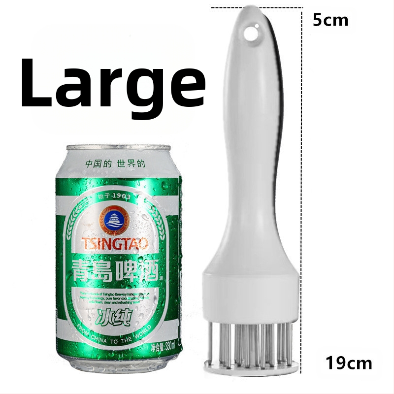 Roostevabast terasest lihapaksendaja sealiha kotlettide, grilli ja marineeritud liha jaoks, praadi paksendamise nõelad, lihapaksendaja tööriist