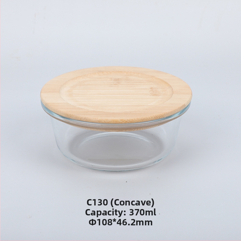 Veľkoobchodná obedárová krabička z bambusového dreva s viečkom z dreva, sklenená krabička na uchovávanie čerstvosti, žiaruvzdorné sklo s vysokým borosilikátovým povrchom, japonská obedárová krabička, mikrovlnná rúra