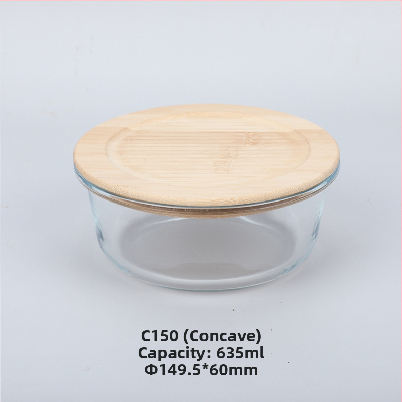 Veľkoobchodná obedárová krabička z bambusového dreva s viečkom z dreva, sklenená krabička na uchovávanie čerstvosti, žiaruvzdorné sklo s vysokým borosilikátovým povrchom, japonská obedárová krabička, mikrovlnná rúra