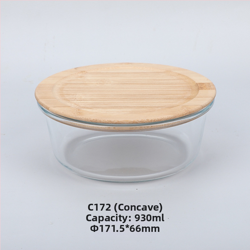 Veľkoobchodná obedárová krabička z bambusového dreva s viečkom z dreva, sklenená krabička na uchovávanie čerstvosti, žiaruvzdorné sklo s vysokým borosilikátovým povrchom, japonská obedárová krabička, mikrovlnná rúra