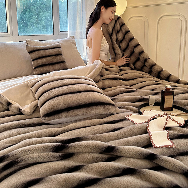 Talvine tekk Tokas karusnahast tekk mull suur jänese karusnahast tekk Rex jänese karusnahast soe diivanitekk paksendatud tekk