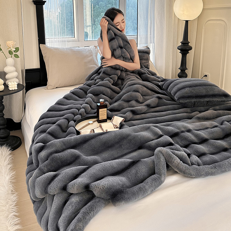 Talvine tekk Tokas karusnahast tekk mull suur jänese karusnahast tekk Rex jänese karusnahast soe diivanitekk paksendatud tekk