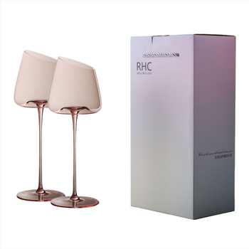 Γαλλικό κεκλιμένο ποτήρι κόκκινου κρασιού Flamingo Crystal Glass Ποτήρι κόκκινου κρασιού υψηλής χρωματικής αξίας Ειδικό ποτήρι κρασιού για ζευγάρια