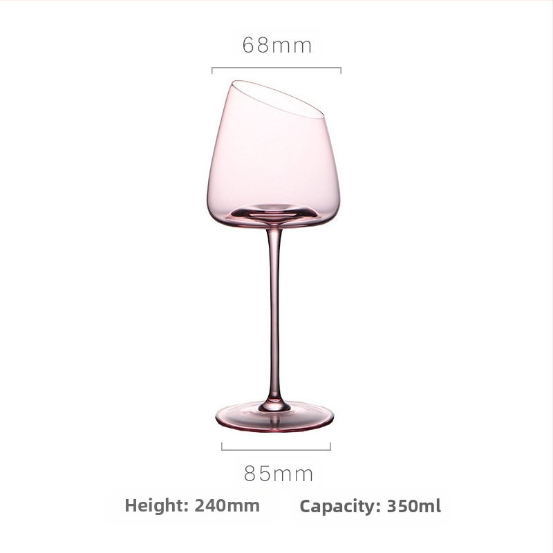 Francuski nagnuti crveni vinski čaša Flamingo kristalna čaša visoke vrijednosti boje crvena vinska čaša posebna vinska čaša za par