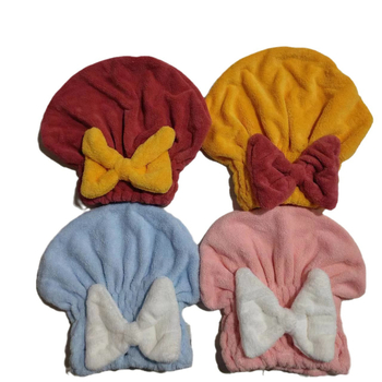 Koralų vilnos kepuraitė sausiems plaukams, korėjietiško kaspino princesės kepuraitė, didelio tankio sausiems plaukams, šifravimo ilga vilnonė dušo kepuraitė, minkšta sugerianti kepuraitė.