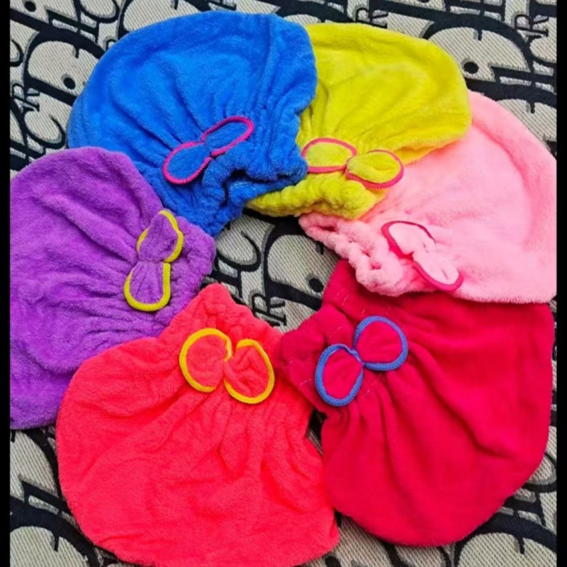 Koralų vilnos kepuraitė sausiems plaukams, korėjietiško kaspino princesės kepuraitė, didelio tankio sausiems plaukams, šifravimo ilga vilnonė dušo kepuraitė, minkšta sugerianti kepuraitė.