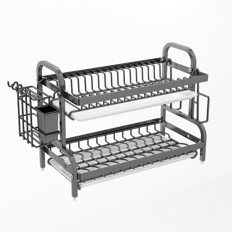 Nõud ja nõudepesuriiul Köögisahtel Noahoidja Söögipulkade hoidik Integreeritud äravoolurest Majapidamises kasutatav multifunktsionaalne kausiriiul