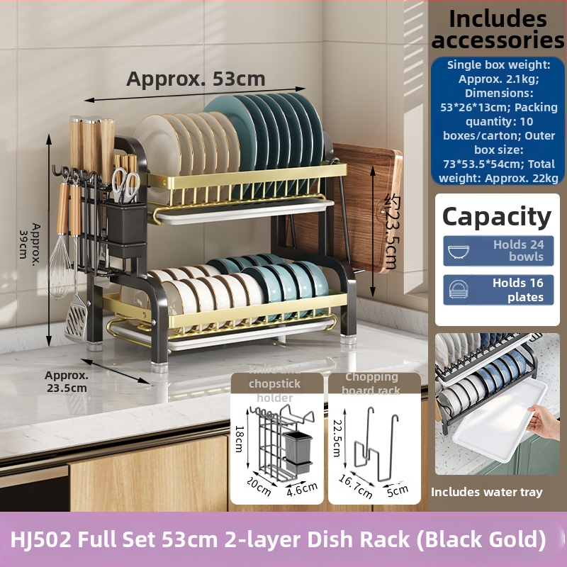 Nõud ja nõudepesuriiul Köögisahtel Noahoidja Söögipulkade hoidik Integreeritud äravoolurest Majapidamises kasutatav multifunktsionaalne kausiriiul